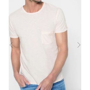 7 For All Mankind Short Sleeve Raw Pocket Crew XL